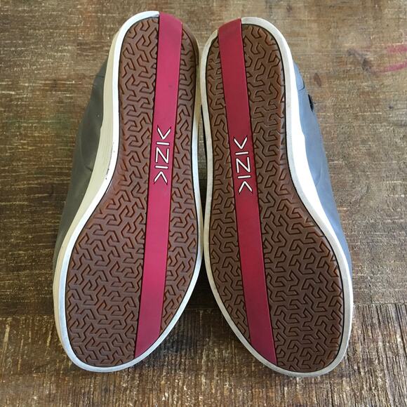 Kizik New York Court Shoe Sneaker Mens 8.5 Wide Slip on Hands Free Grey Leatherd - Picture 10 of 10